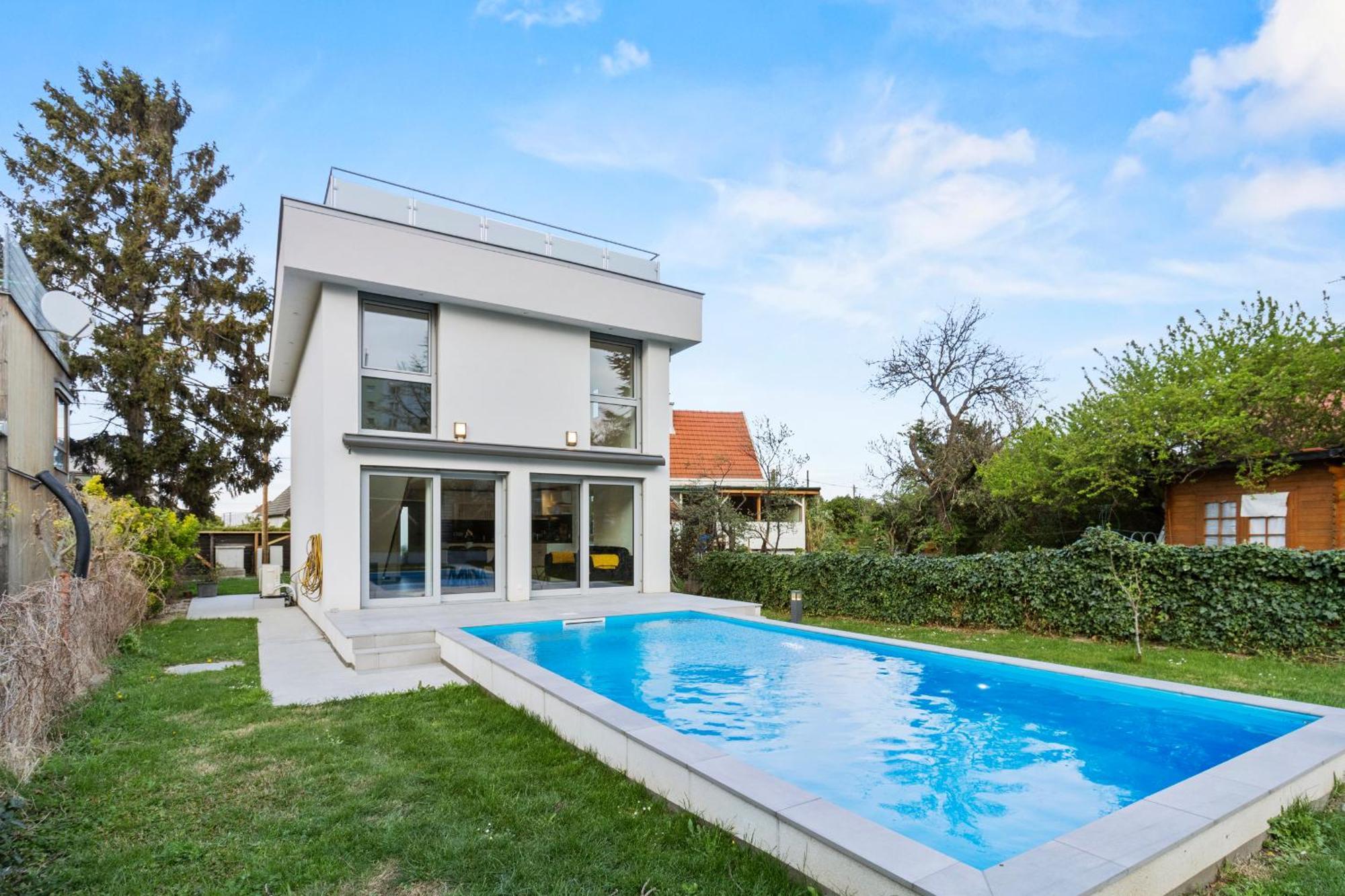 Villa Jaeger Mit Pool In Wien Buitenkant foto